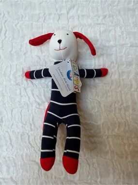 NWT Under the Nile Scrappy’s Organic Cotton Stuffed Dog Lovey